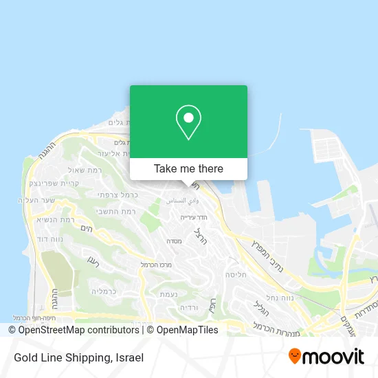 Gold Line Shipping map