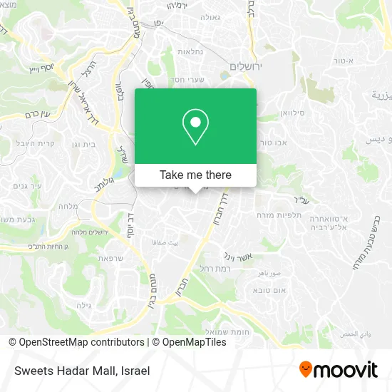 Sweets Hadar Mall map
