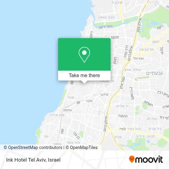 Ink Hotel Tel Aviv map