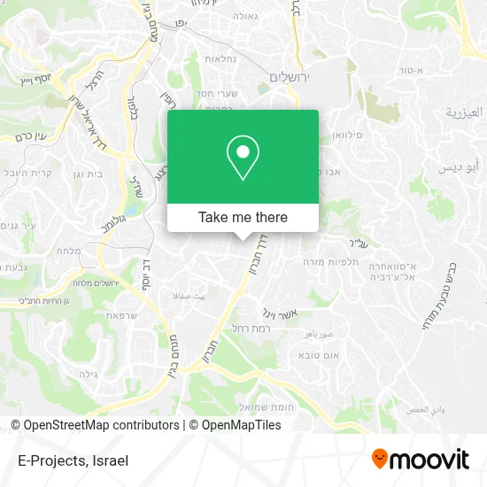 E-Projects map
