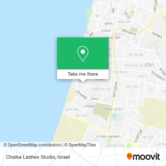 Chaika Lashes Studio map