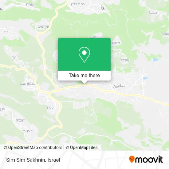 Sim Sim Sakhnin map