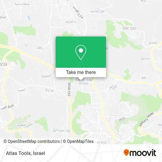 Atlas Tools map