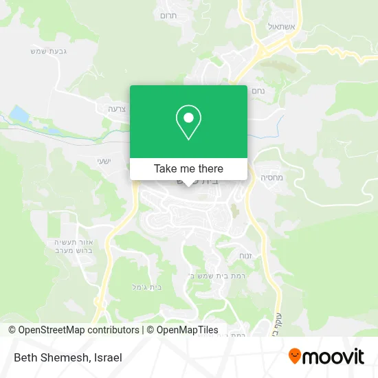 Beth Shemesh map