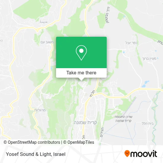 Yosef Sound & Light map