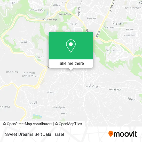Sweet Dreams Beit Jala map