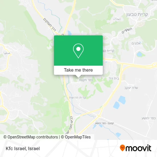 Kfc Israel map