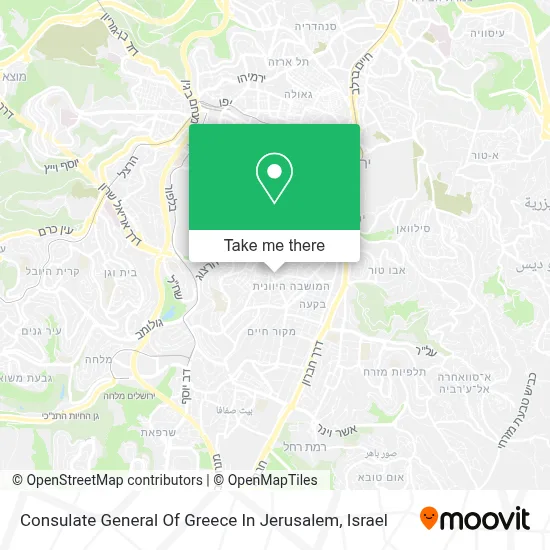 Consulate General Of Greece In Jerusalem map