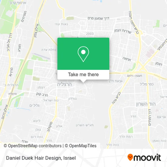 Daniel Duek Hair Design map
