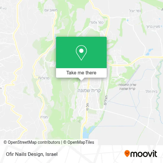 Ofir Nails Design map