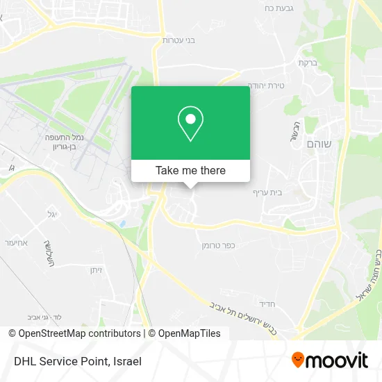 DHL Service Point map