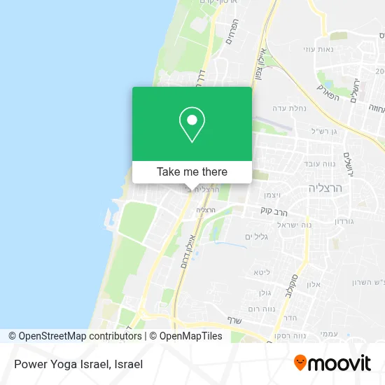 Power Yoga Israel map