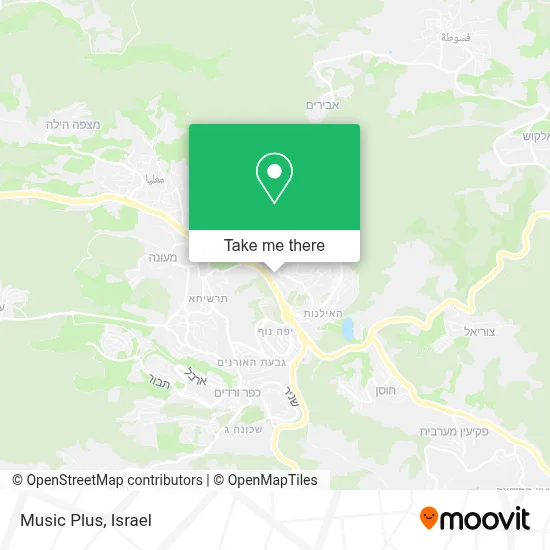 Music Plus map