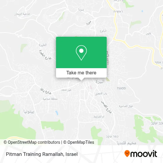 Pitman Training Ramallah map