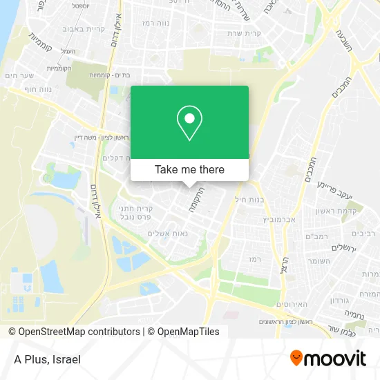 A Plus map