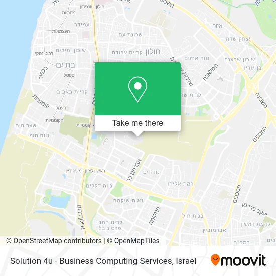Solution 4u - Business Computing Services map