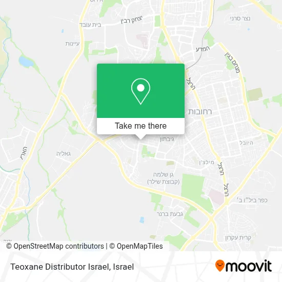 Teoxane Distributor Israel map