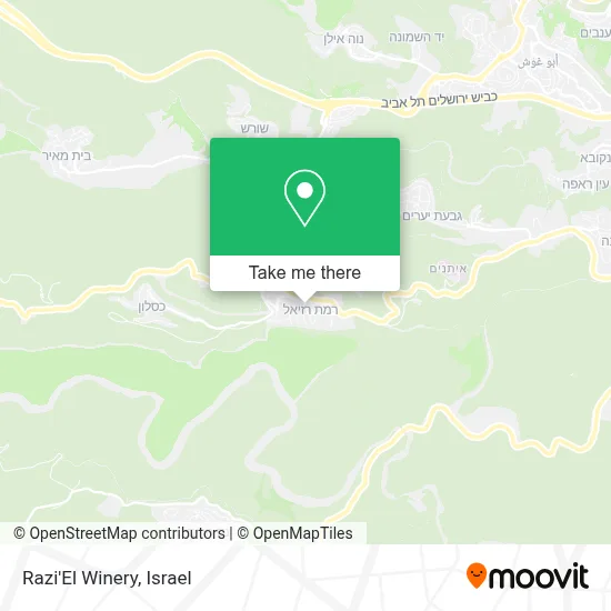 Razi'El Winery map