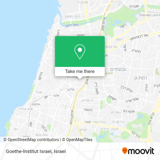 Goethe-Institut Israel map