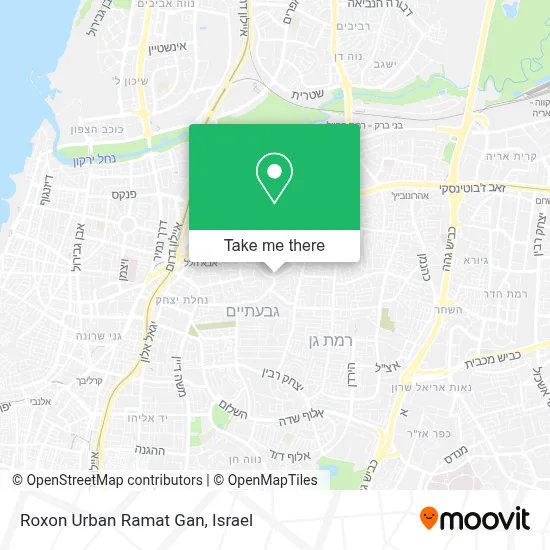 Roxon Urban Ramat Gan map