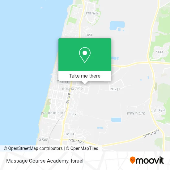 Massage Course Academy map