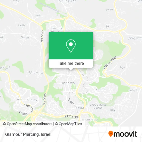 Glamour Piercing map