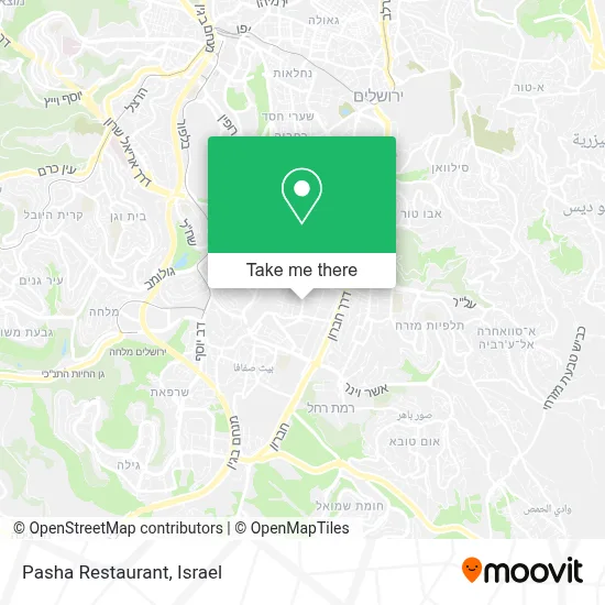 Pasha Restaurant map