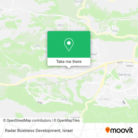 Radar Business Development map