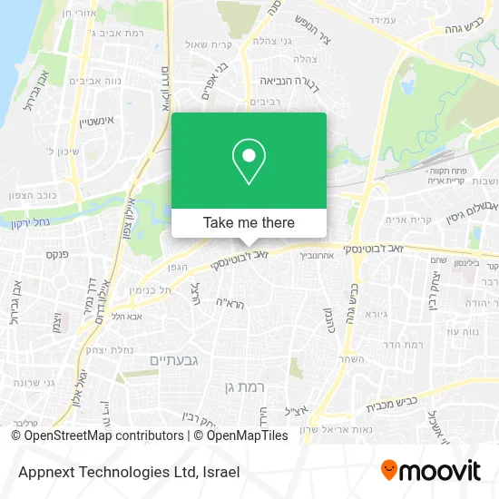 Appnext Technologies Ltd map