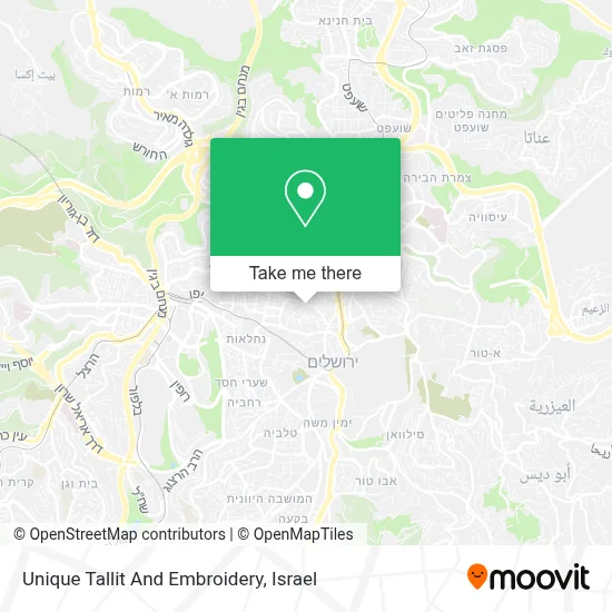 Unique Tallit And Embroidery map