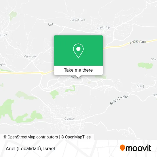 Ariel (Localidad) map