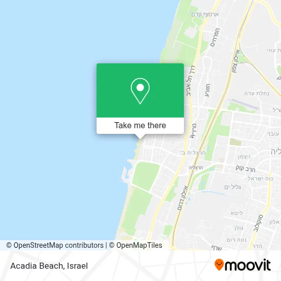 Acadia Beach map