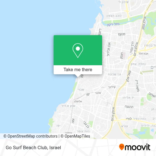 Go Surf Beach Club map