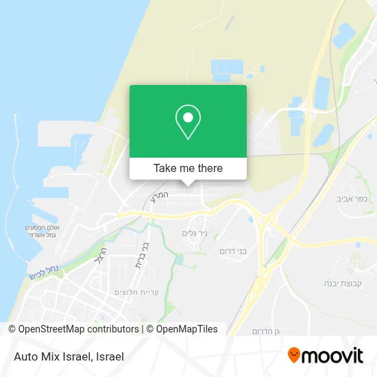 Auto Mix Israel map
