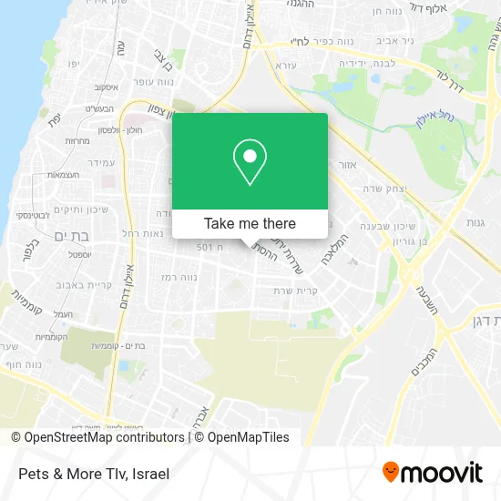 Pets & More Tlv map