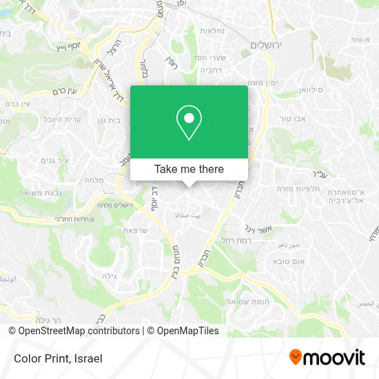 Color Print map
