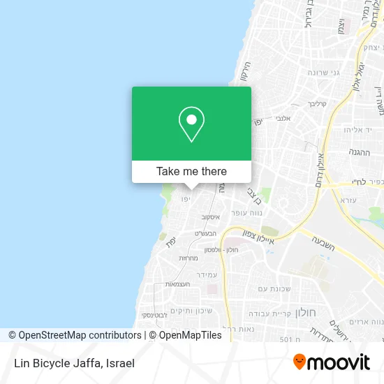 Lin Bicycle Jaffa map