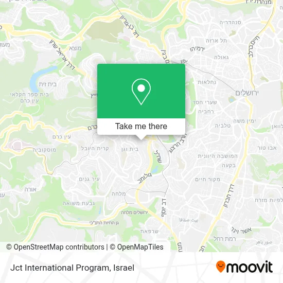Jct International Program map