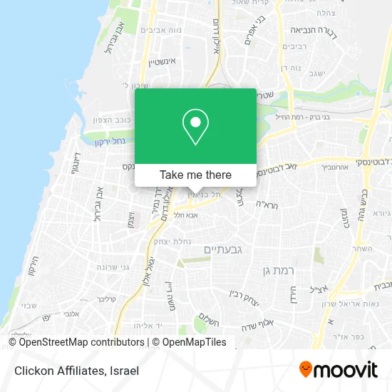 Clickon Affiliates map