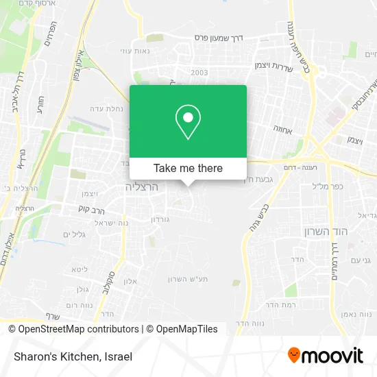 Sharon's Kitchen map