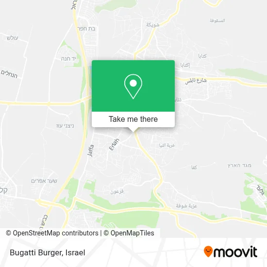Bugatti Burger map