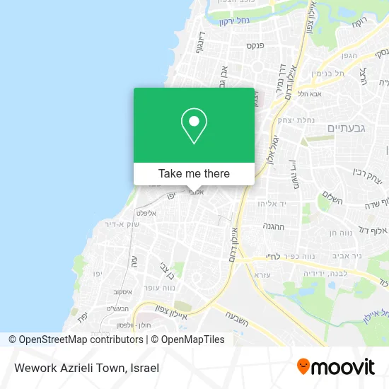 Wework Azrieli Town map