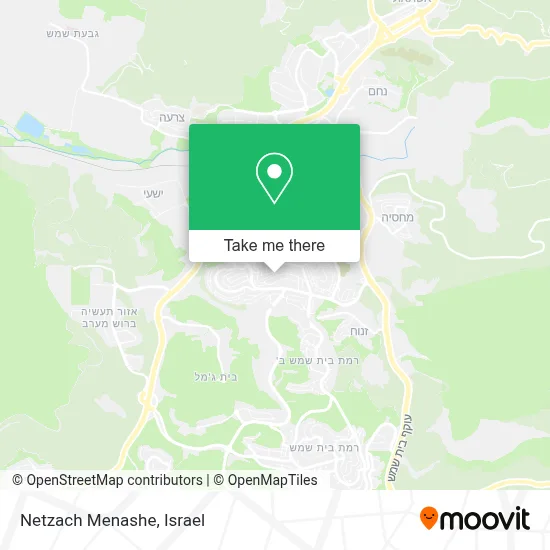 Netzach Menashe map