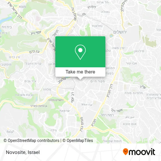Novosite map