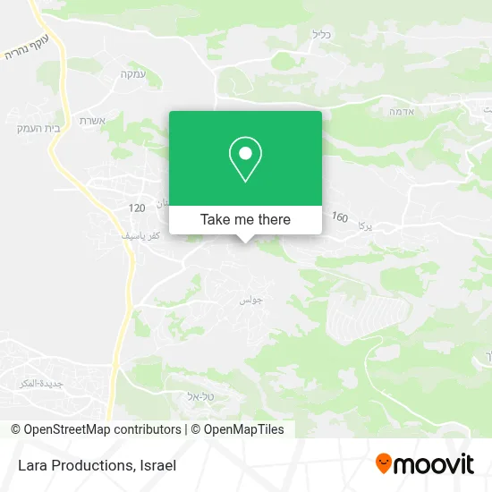 Lara Productions map