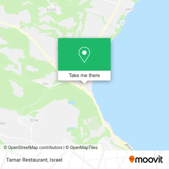 Tamar Restaurant map