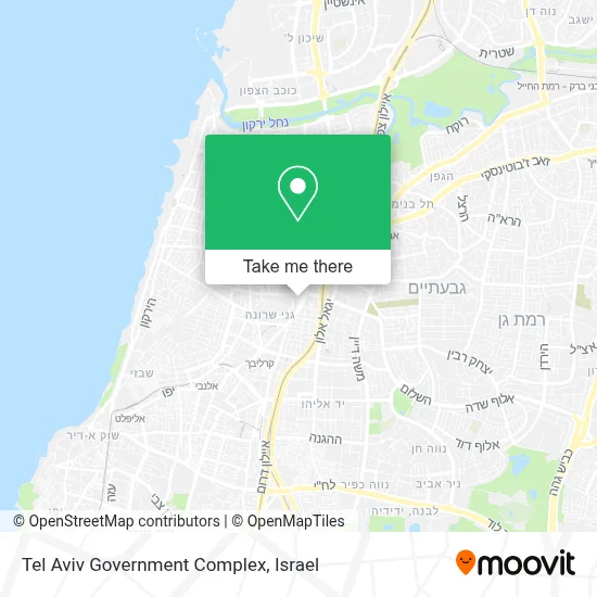 Tel Aviv Government Complex map