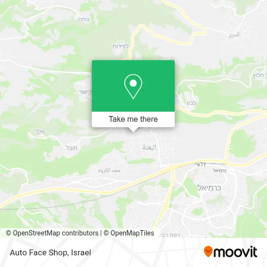 Auto Face Shop map