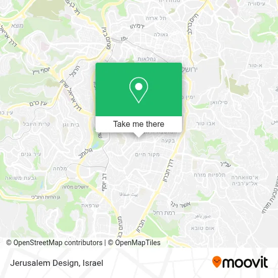 Jerusalem Design map