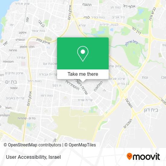User Accessibility map